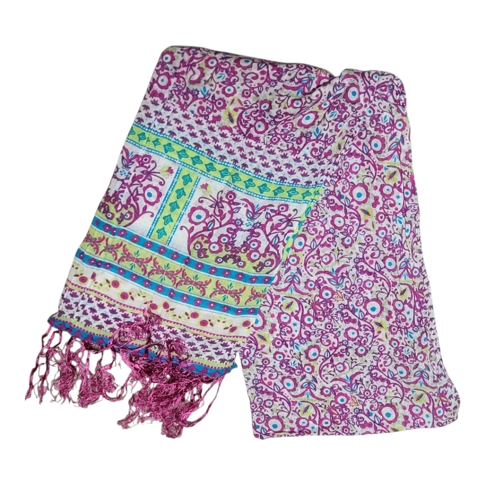 Fun Multicolor Patterned Women's Scarf